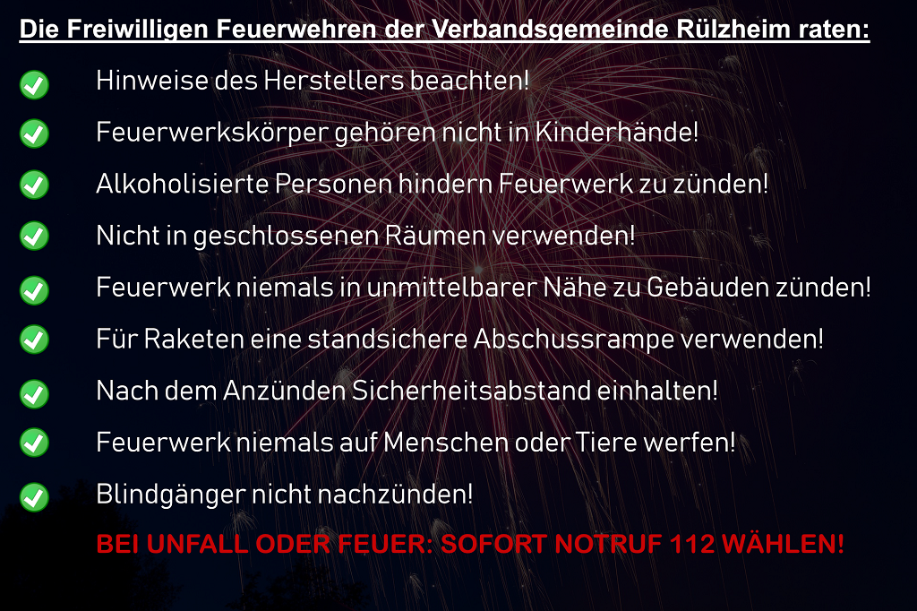 Infografik 9 Tipps Feuerwerk