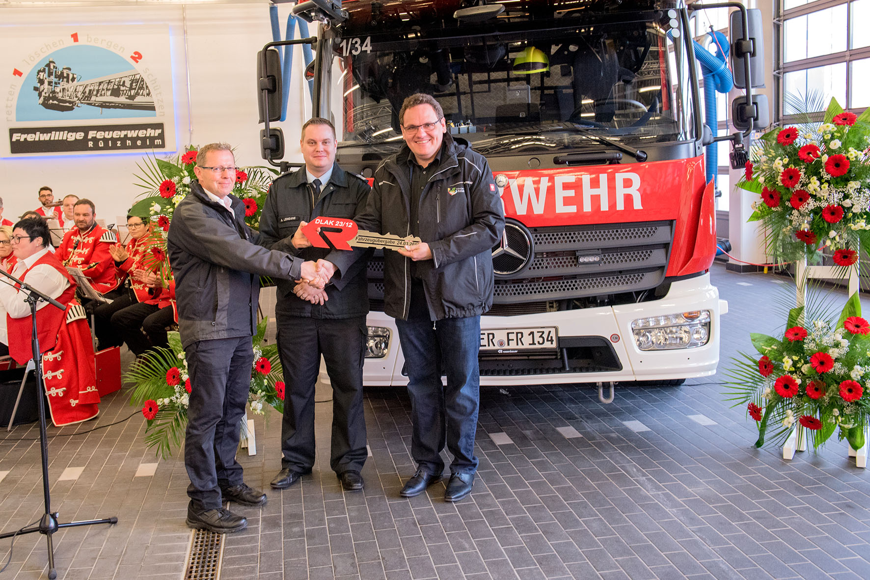 Schlüsselübergabe Rosenbauer