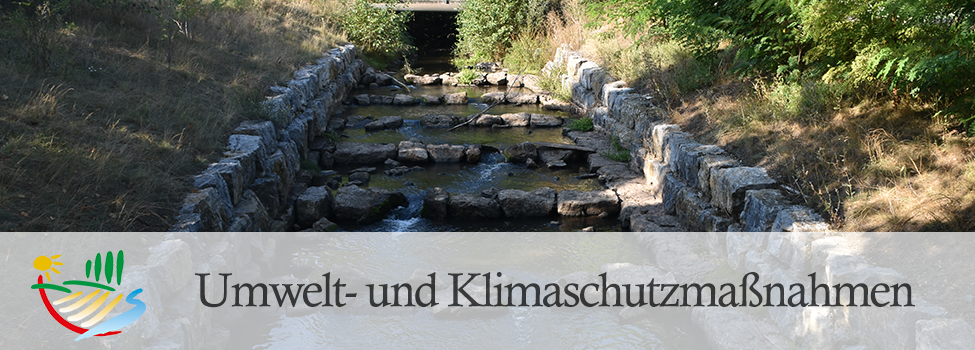 Headergrafik mit Text "Umwelt- und Klimaschutzmaßnahmen"