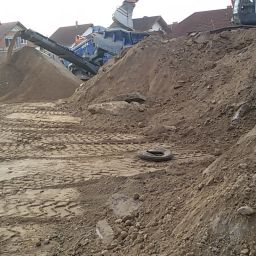 Bilder von der Erschließung des Baugebiets Süd E