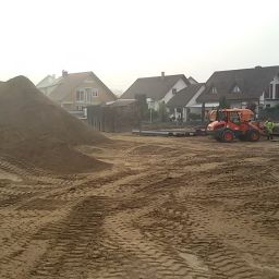 Bilder von der Erschließung des Baugebiets Süd E