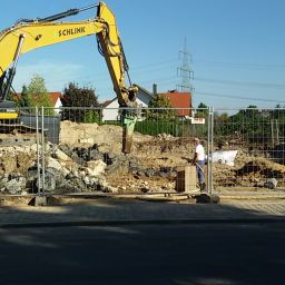 Bilder von der Erschließung des Baugebiets Süd E