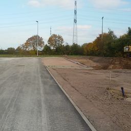 Bilder von der Erschließung des Gewerbegebiets Nord I.1