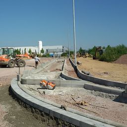 Bilder von der Erschließung des Gewerbegebiets Nord I.1