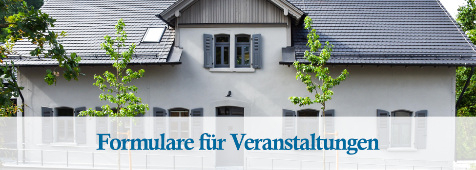 Headergrafik mit Text "Formulare für Veranstaltungen" Headergrafik mit Text "Formulare für Veranstaltungen"