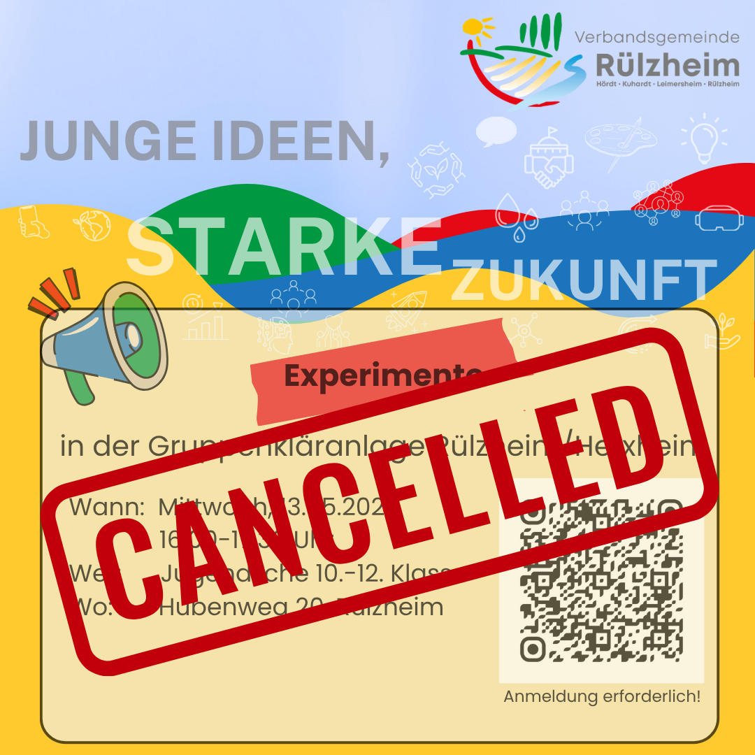 Absage der Veranstaltung