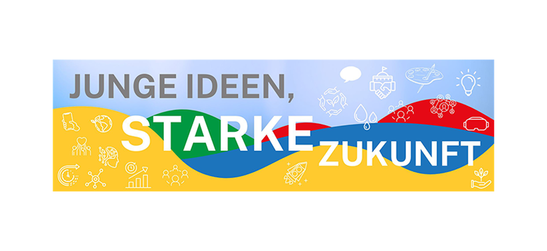 Banner Junge Ideen, Starke Zukunft