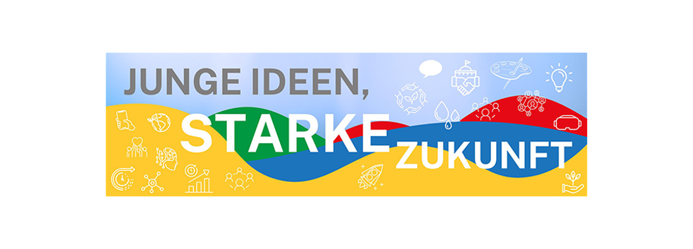 Banner Junge Ideen, Starke Zukunft