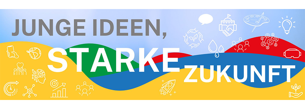 Banner Junge Ideen, Starke Zukunft