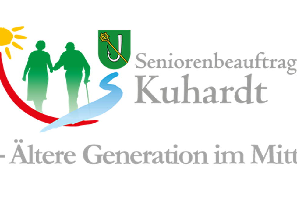 Headergrafik mit Logo der Seniorenarbeit und Text: "Ortsgemeinde Kuhardt - Ältere Generation im Mittelpunkt"