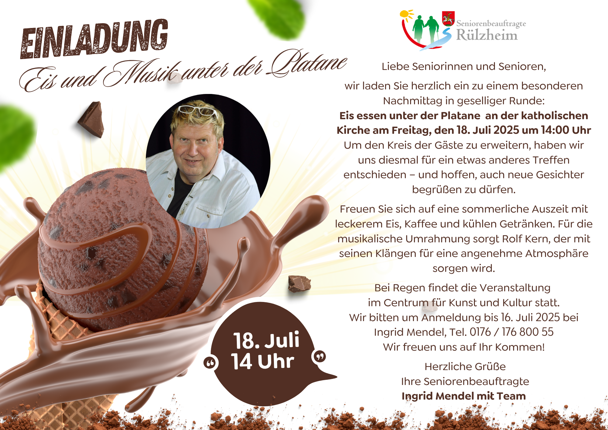2025 07 18 Senioren Rülzheim Eis und Musik unter der Platane