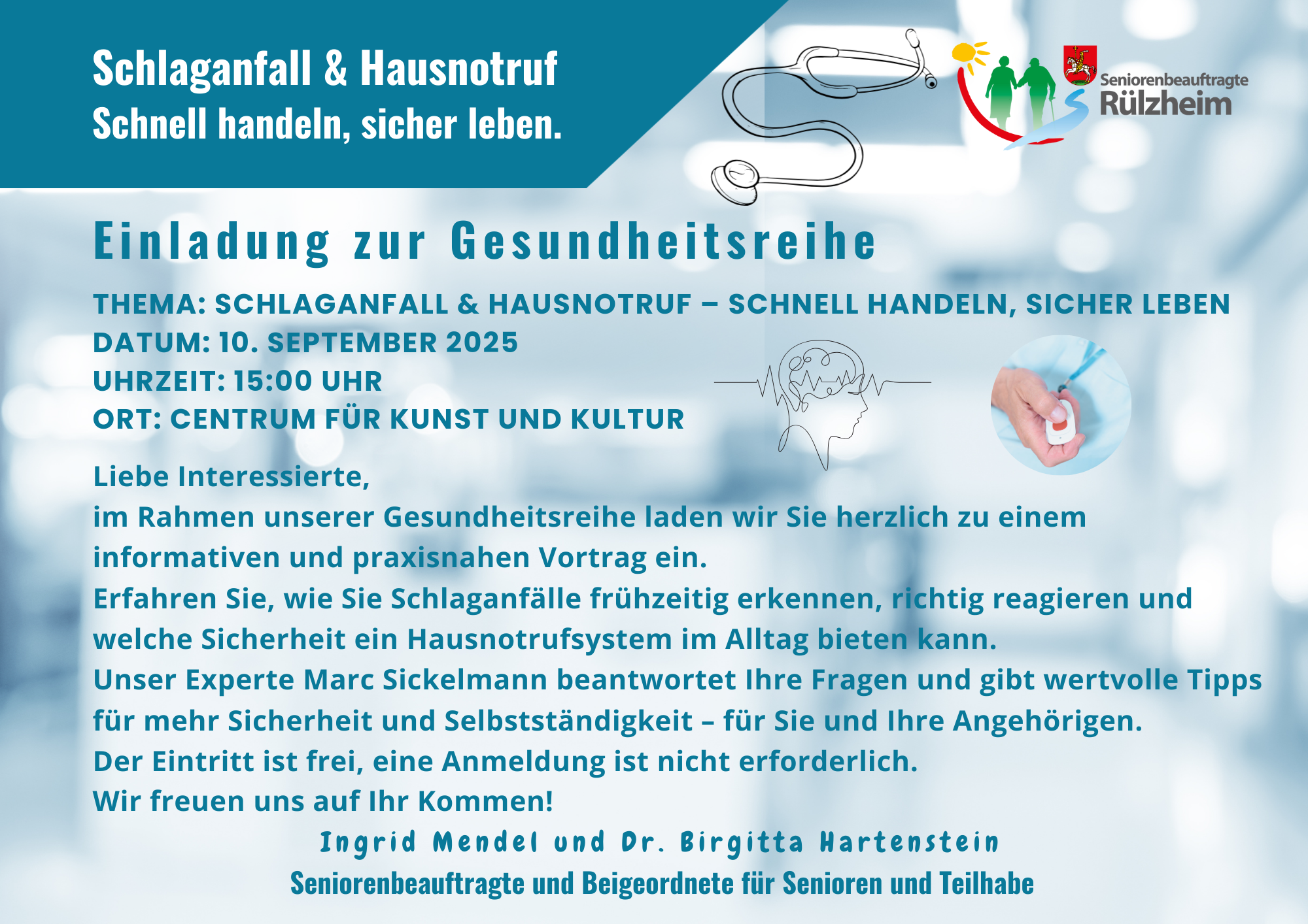 Senioren Rülzheim Schlaganfall