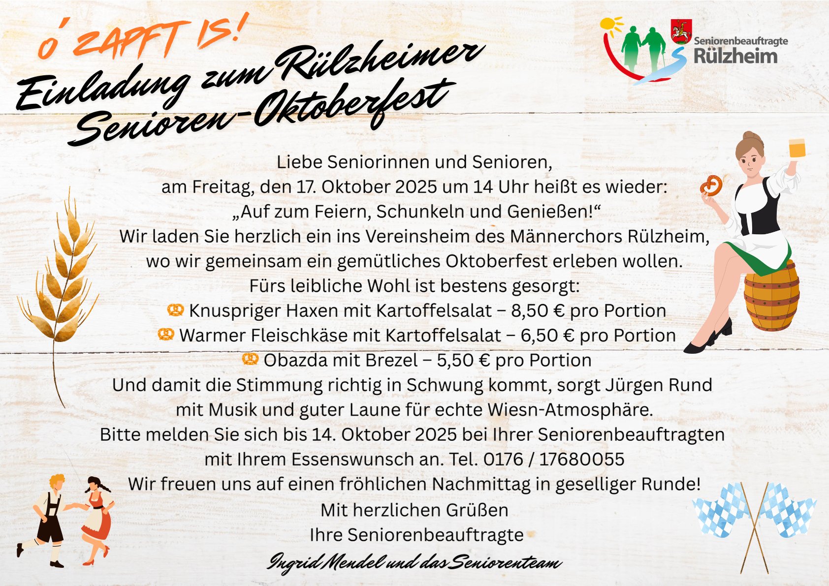 2025 10 17 Senioren Rülzheim Oktoberfest