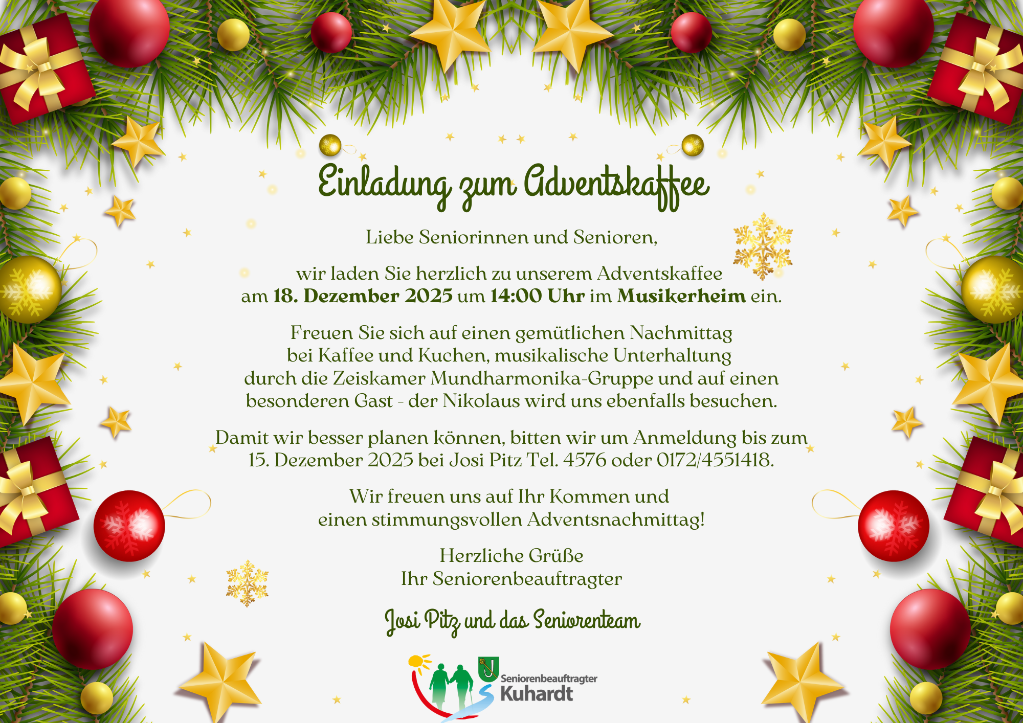 Senioren Kuhardt Adventskaffee