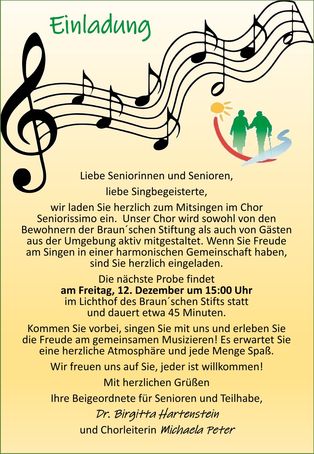 Chor Braunsche Stift