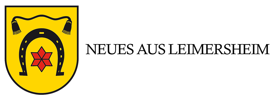 Titelgrafik mit Wappen der Ortsgemeinde Leimersheim und dem Text "Neues aus Leimersheim"