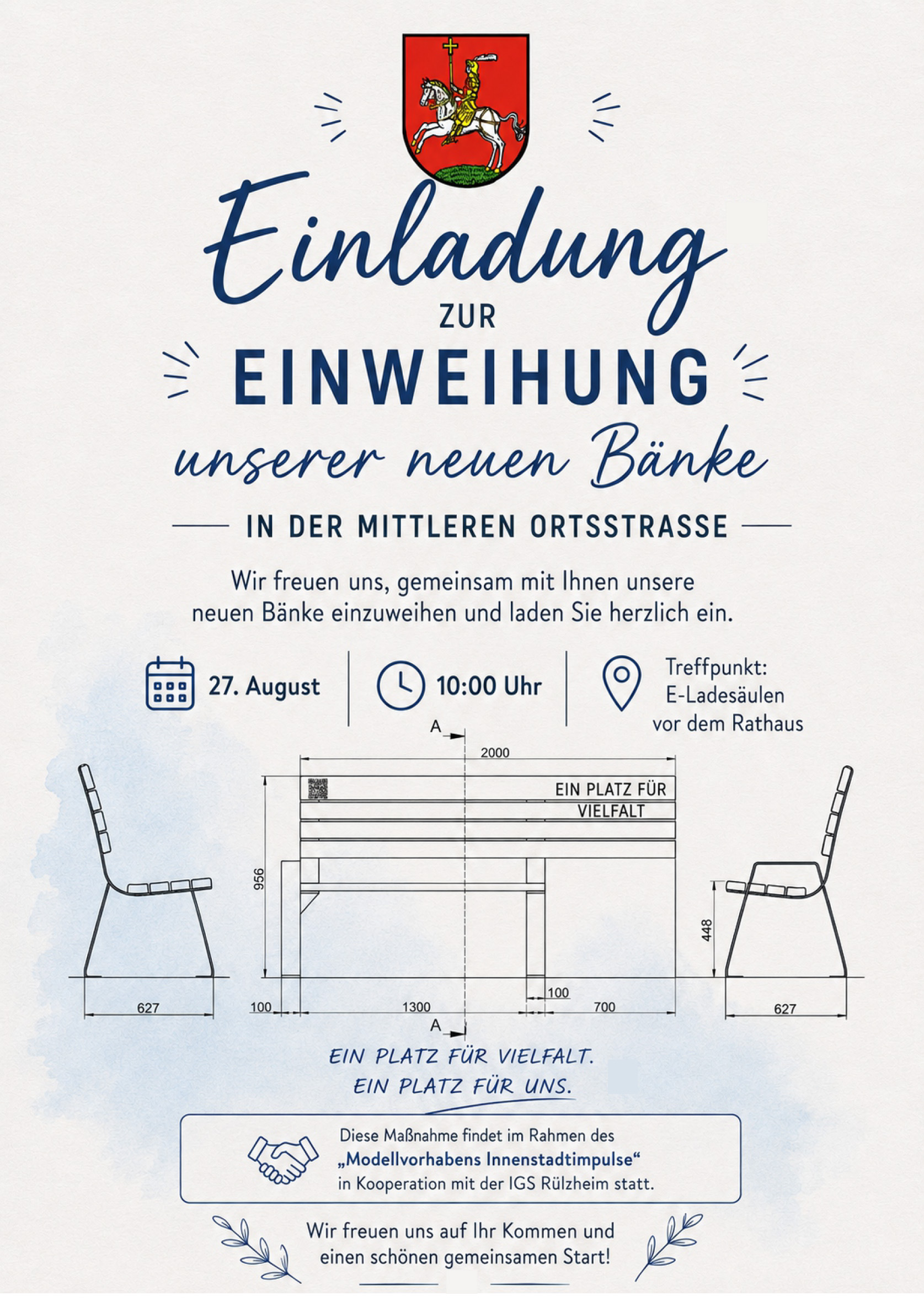 Einweihung_Bänke