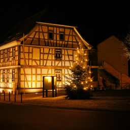 Bürgerhaus beleuchtet
