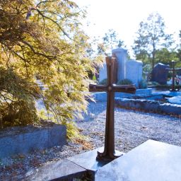 Blick auf die Grabfelder auf dem Friedhof Rülzheim