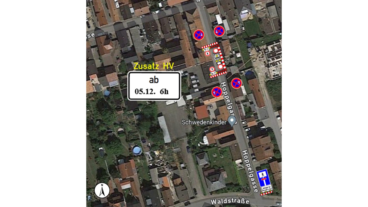 Sperrung Hoppelgasse