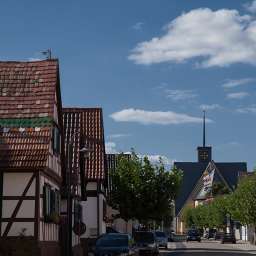 Die Hauptstraße in Leimersheim