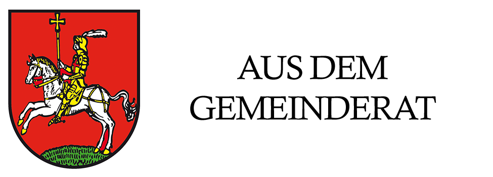 Headergrafik mit Wappen der Ortsgemeinde Rülzheim und Text: "Aus dem Gemeinderat"