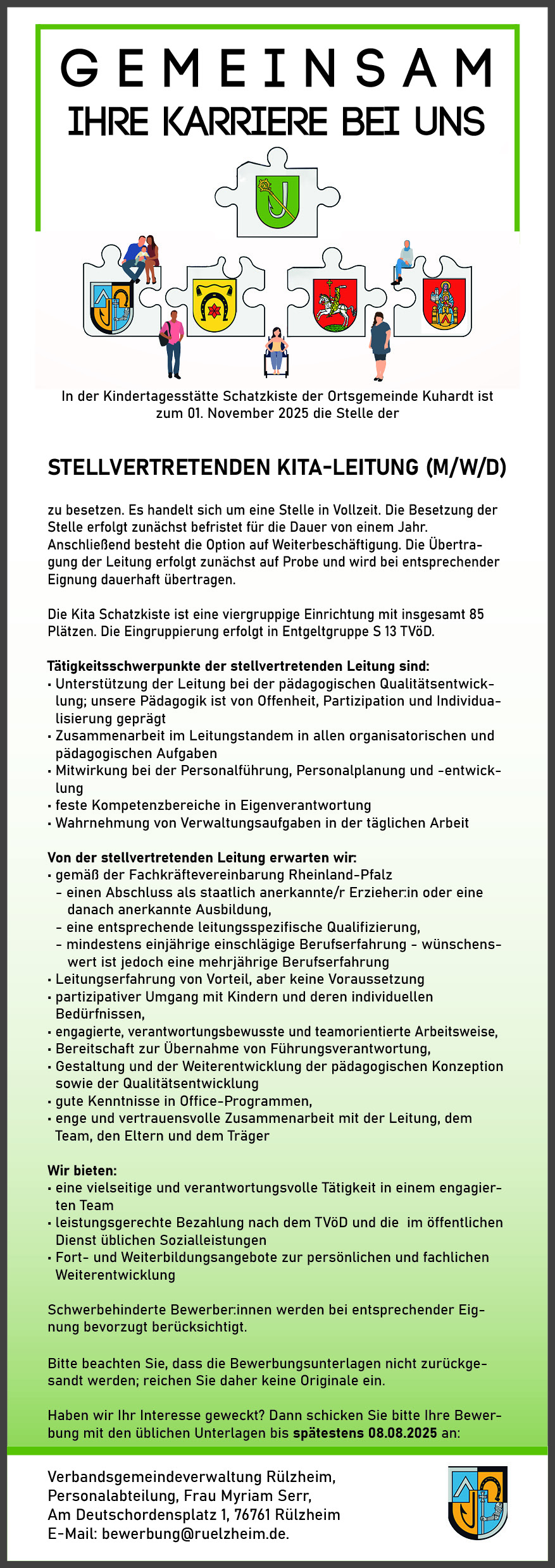 Stellenanzeige