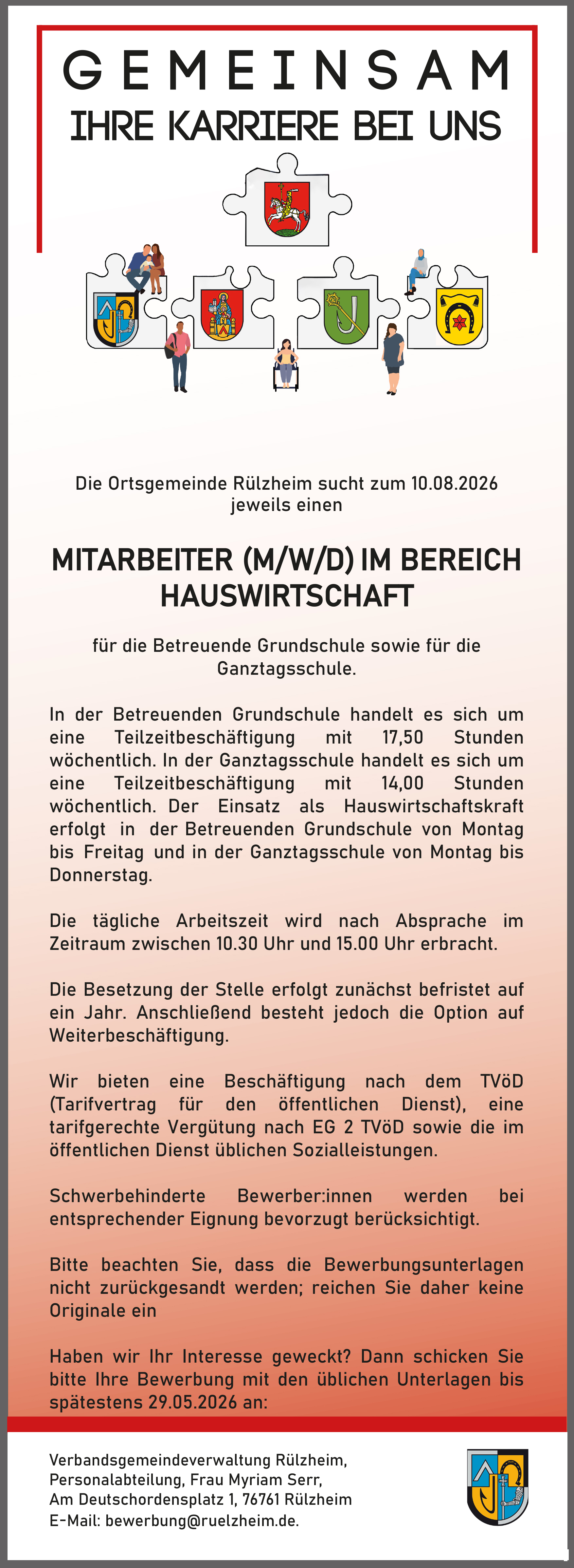 Stellenanzeige